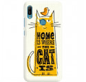 Etui na telefon HUAWEI Y6 2019 HOME IS WHERE THE CAT IS