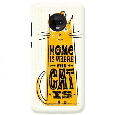 Etui na telefon MOTOROLA MOTO G7  HOME IS WHERE THE CAT IS