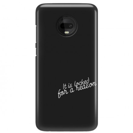 Etui na telefon MOTOROLA MOTO G7  IT IS LOCKER FOR A REASONS
