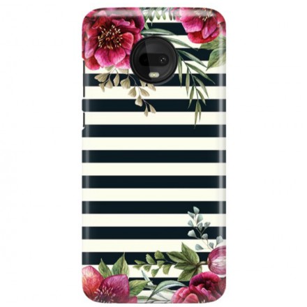 Etui na telefon MOTOROLA MOTO G7  KWIATY WIOSENNE