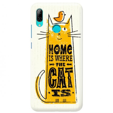 Etui na telefon HUAWEI Y7 2019 HOME IS WHERE THE CAT IS
