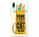 Etui na telefon HUAWEI Y7 2019 HOME IS WHERE THE CAT IS