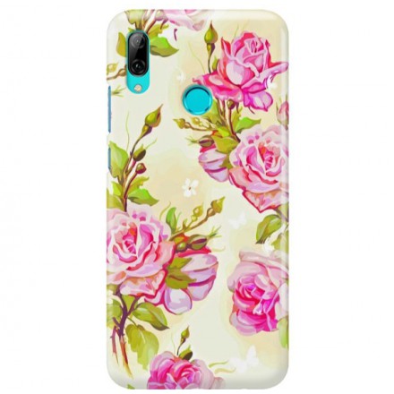 Etui na telefon HUAWEI Y7 2019 KWIATY FLOWERS