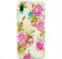 Etui na telefon HUAWEI Y7 2019 KWIATY FLOWERS