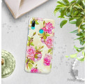 Etui na telefon HUAWEI Y7 2019 KWIATY FLOWERS