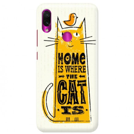 Etui na telefon XIAOMI REDMI NOTE 7 HOME IS WHERE THE CAT IS