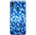 Etui na telefon HUAWEI Y9 2019 BLUE GEOMETRIC