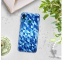 Etui na telefon HUAWEI Y9 2019 BLUE GEOMETRIC
