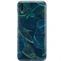 Etui na telefon HUAWEI Y9 2019 NIEBIESKIE LIŚCIE