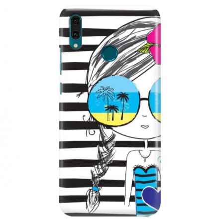Etui na telefon HUAWEI Y9 2019 SUMMER GIRL