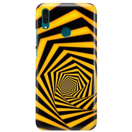 Etui na telefon HUAWEI Y9 2019 ŻÓŁTO CZARNE