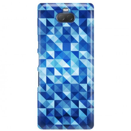 Etui na telefon SONY XA3  BLUE GEOMETRIC