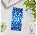 Etui na telefon SONY XA3  BLUE GEOMETRIC
