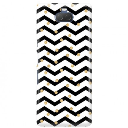Etui na telefon SONY XA3  GOLD BLACK WHITE