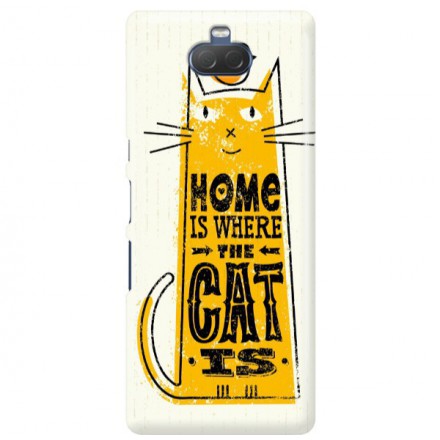 Etui na telefon SONY XA3  HOME IS WHERE THE CAT IS
