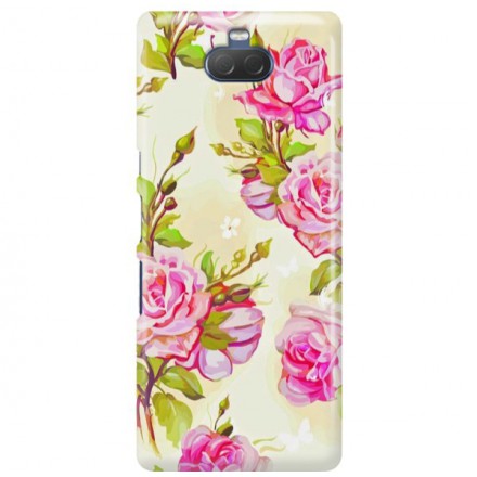 Etui na telefon SONY XA3  KWIATY FLOWERS