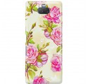 Etui na telefon SONY XA3  KWIATY FLOWERS