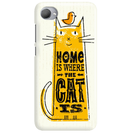 Etui na telefon HTC DESIRE 12 PLUS HOME IS WHERE THE CAT IS