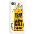 Etui na telefon HTC DESIRE 12 PLUS HOME IS WHERE THE CAT IS