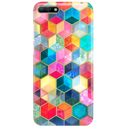 Etui na telefon HUAWEI Y7 2018 / Y7 PRIME 2018 KOLOROWE COLORFULL