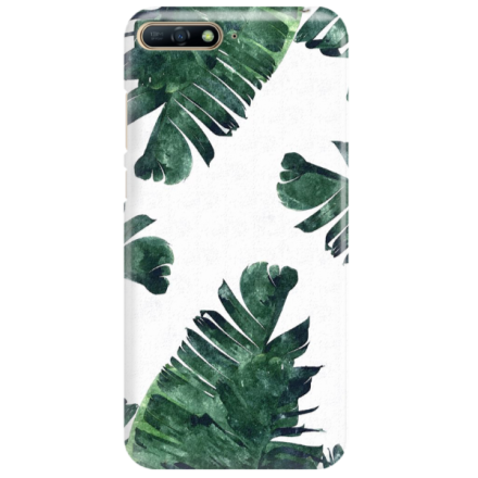 Etui na telefon HUAWEI Y7 2018 / Y7 PRIME 2018 LIŚCIE LEAFS