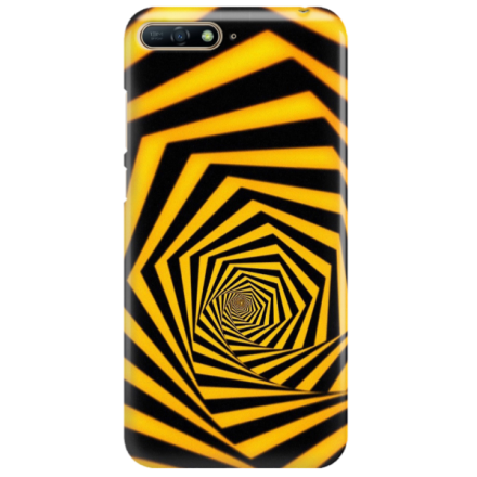 Etui na telefon HUAWEI Y7 2018 / Y7 PRIME 2018 ŻÓŁTO CZARNE