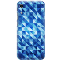 Etui na telefon HUAWEI HONOR 8A BLUE GEOMETRIC