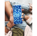 Etui na telefon HUAWEI HONOR 8A BLUE GEOMETRIC