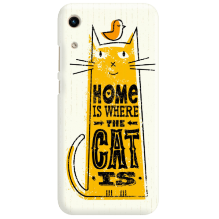 Etui na telefon HUAWEI HONOR 8A HOME IS WHERE THE CAT IS