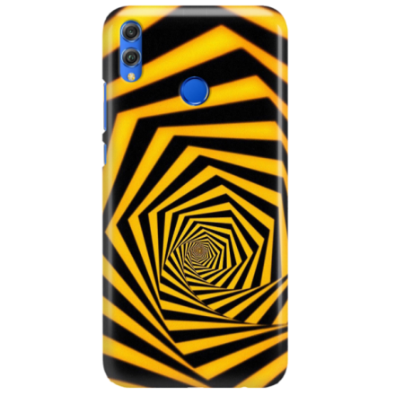 Etui na telefon HUAWEI HONOR 8X ŻÓŁTO CZARNE