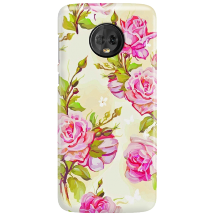 Etui na telefon MOTOROLA MOTO G6 KWIATY FLOWERS