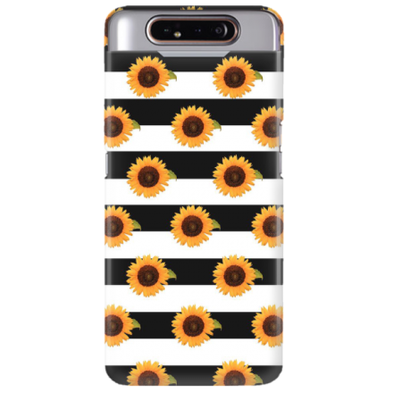 Etui na telefon SAMSUNG GALAXY A80 SŁONECZNIKI