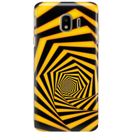 Etui na telefon SAMSUNG GALAXY J4 2018 ŻÓŁTO CZARNE