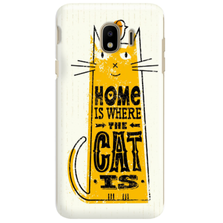 Etui na telefon SAMSUNG GALAXY J4 PLUS 2018 HOME IS WHERE THE CAT IS