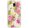 Etui na telefon SAMSUNG GALAXY J4 PLUS 2018 KWIATY FLOWERS