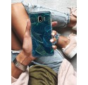 Etui na telefon SAMSUNG GALAXY J4 PLUS 2018 NIEBIESKIE LIŚCIE