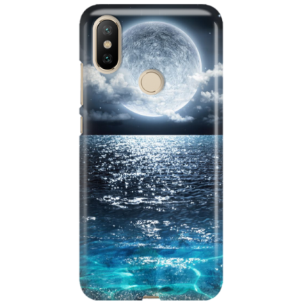 Etui na telefon XIAOMI MI A2 KSIĘŻYC NOC