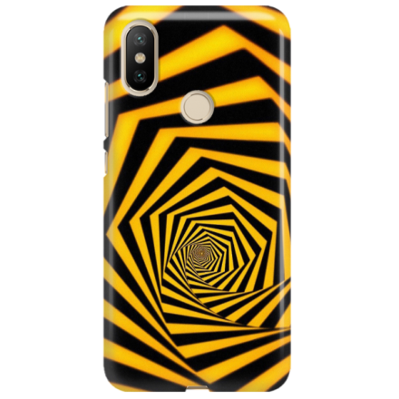 Etui na telefon XIAOMI MI A2 ŻÓŁTO CZARNE