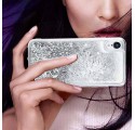 ETUI LIQUID SPARKLE NA TELEFON IPHONE 6 SREBRNY