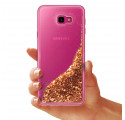 ETUI LIQUID SPARKLE NA TELEFON SAMSUNG J4 PLUS 2018 ZŁOTY