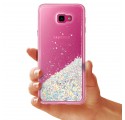 ETUI LIQUID SPARKLE NA TELEFON SAMSUNG J4 PLUS 2018 SREBRNY