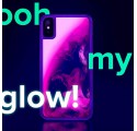 ETUI LIQUID NEON NA TELEFON IPHONE XS MAX RÓŻOWY