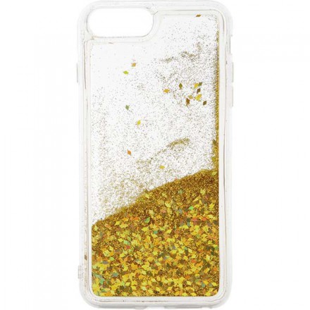 ETUI LIQUID SPARKLE NA TELEFON IPHONE 7 PLUS / 8 PLUS ZŁOTY