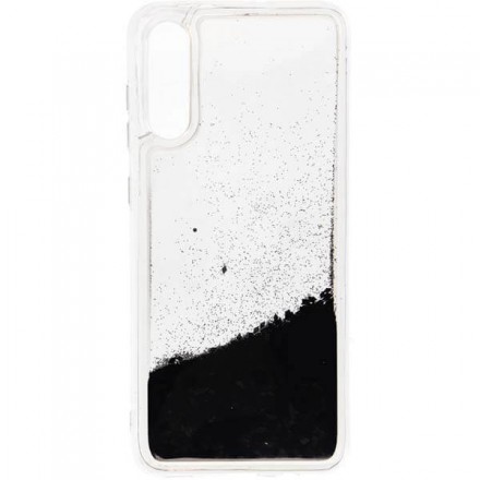 ETUI LIQUID SPARKLE NA TELEFON SAMSUNG A70 CZARNY