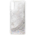 ETUI LIQUID SPARKLE NA TELEFON SAMSUNG GALAXY A50 SREBRNY