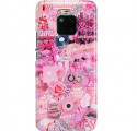 ETUI CLEAR NA TELEFON HUAWEI MATE 20 PRO ALL PINK