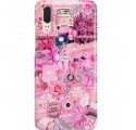 ETUI CLEAR NA TELEFON HUAWEI P20 ALL PINK