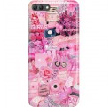 ETUI CLEAR NA TELEFON HUAWEI Y9 2018 ALL PINK