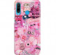 ETUI CLEAR NA TELEFON HUAWEI P30 LITE ALL PINK