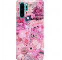 ETUI CLEAR NA TELEFON HUAWEI P30 PRO ALL PINK